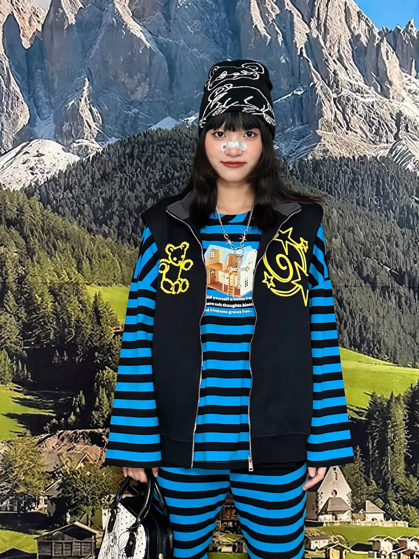BunnyBunnyGun - Y2K Streetwear Zip Vest Oversize Casual Layering vest bunnybunnygun