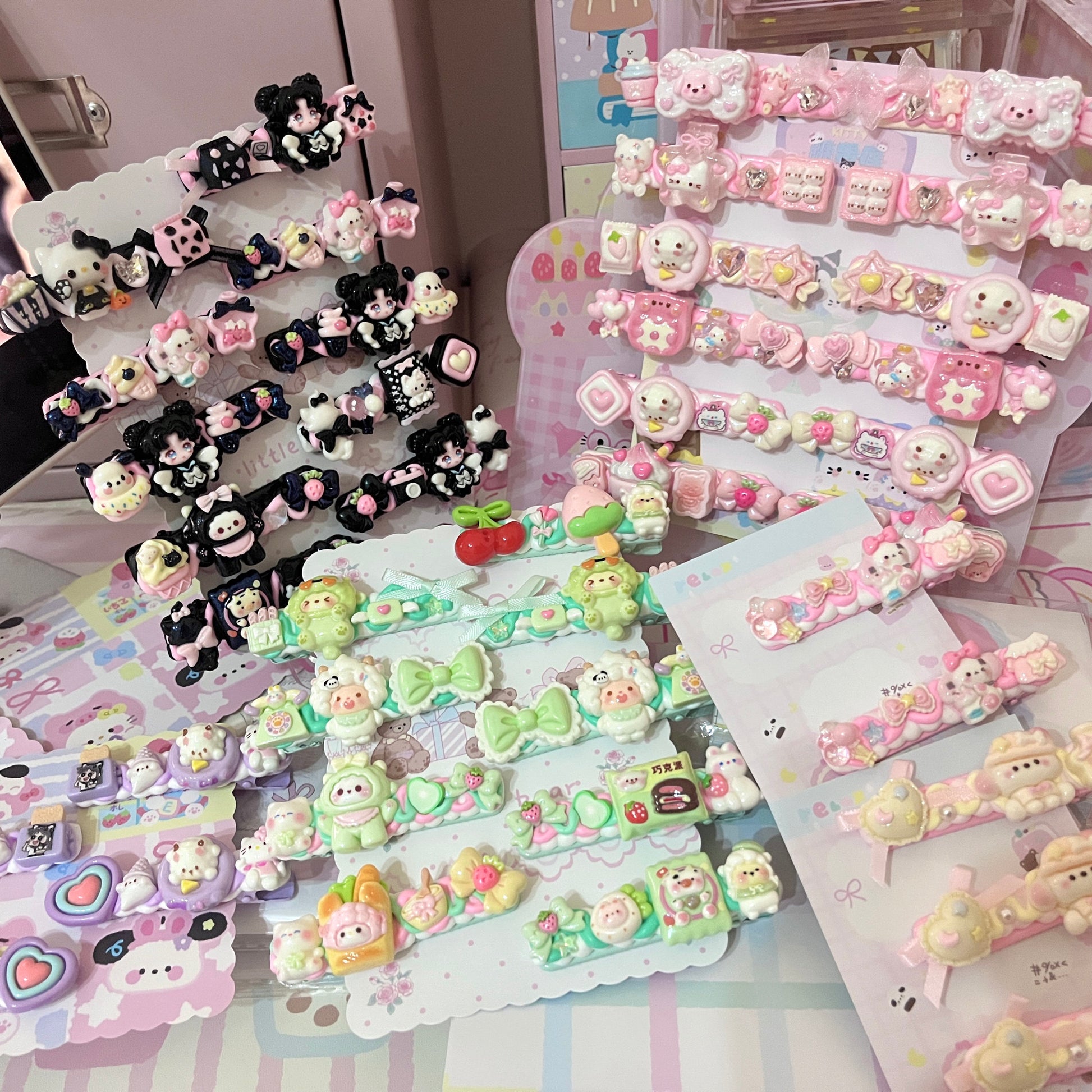 Sweet Star - Cute Cream Clip Set 10pcs hair clip sweet star