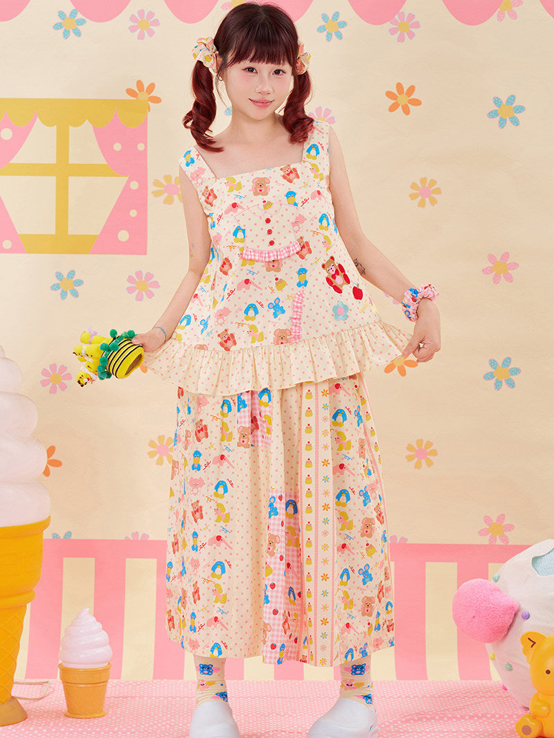NIKKOU - Animal Embroidered Vest Top camisole Nikkou home