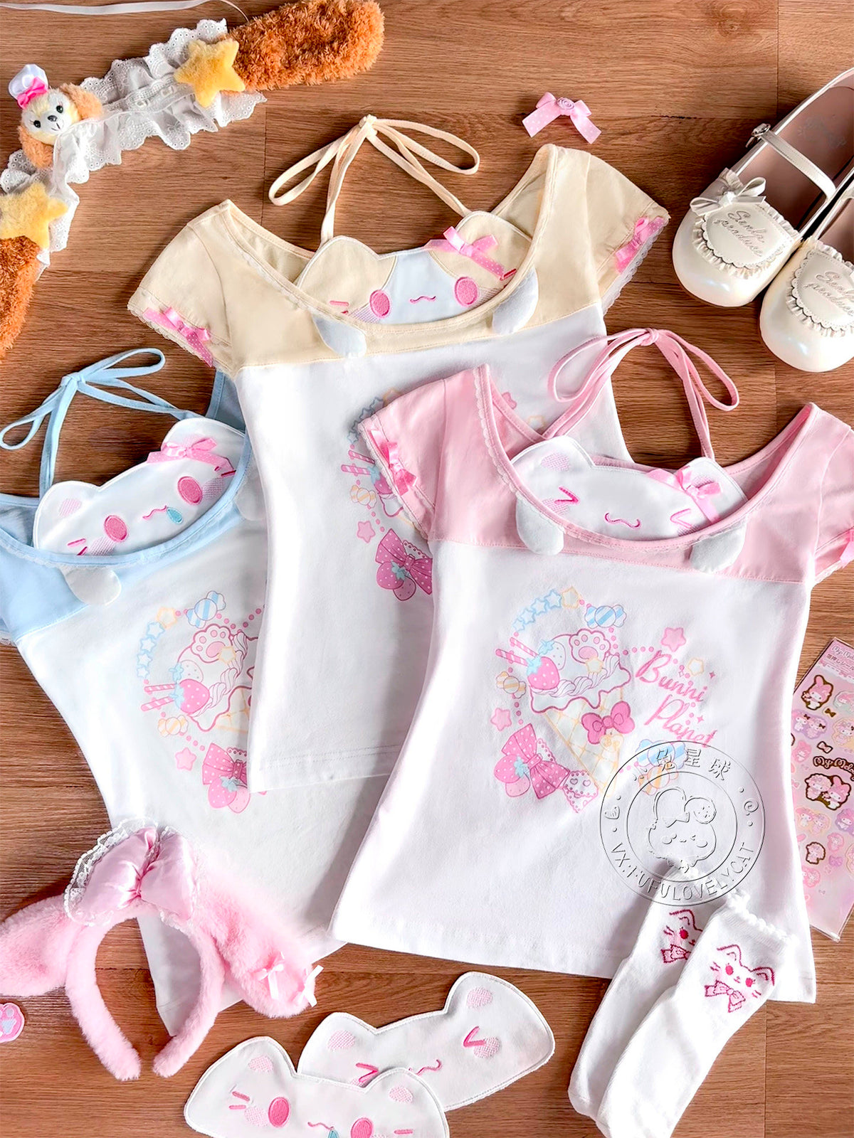 Bunny Planet - Jojifuku Bunny Halter T-Shirt shirt bunnyplanet