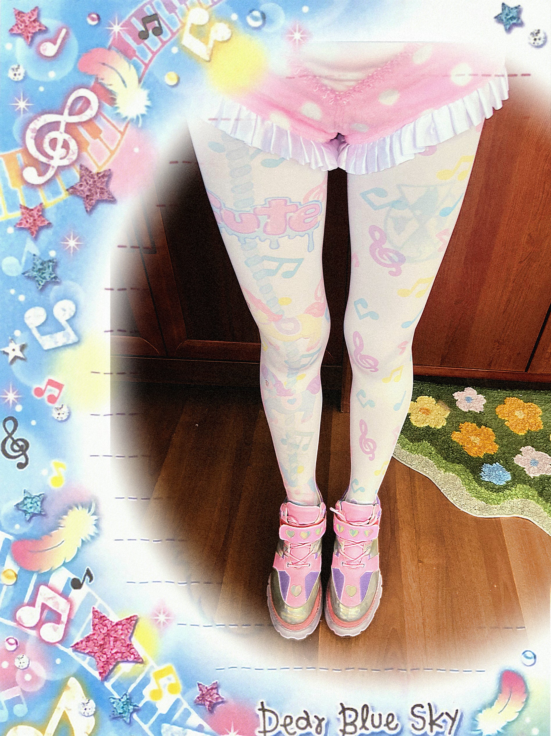 NIHON KIDS - Decora Tights Colorful Carousel Harajuku tights NIHON KIDS
