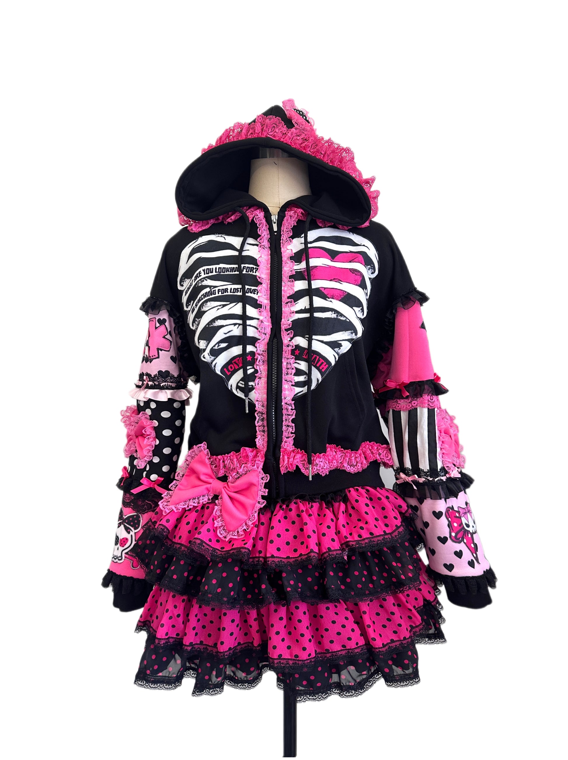 RedDevil - Decora Kei Pink Puffy Mini Skirt skirt Red Devil