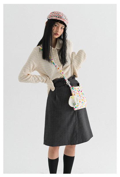 leele - Kawaii Soft Colorful Polka Dot Bag bag leele