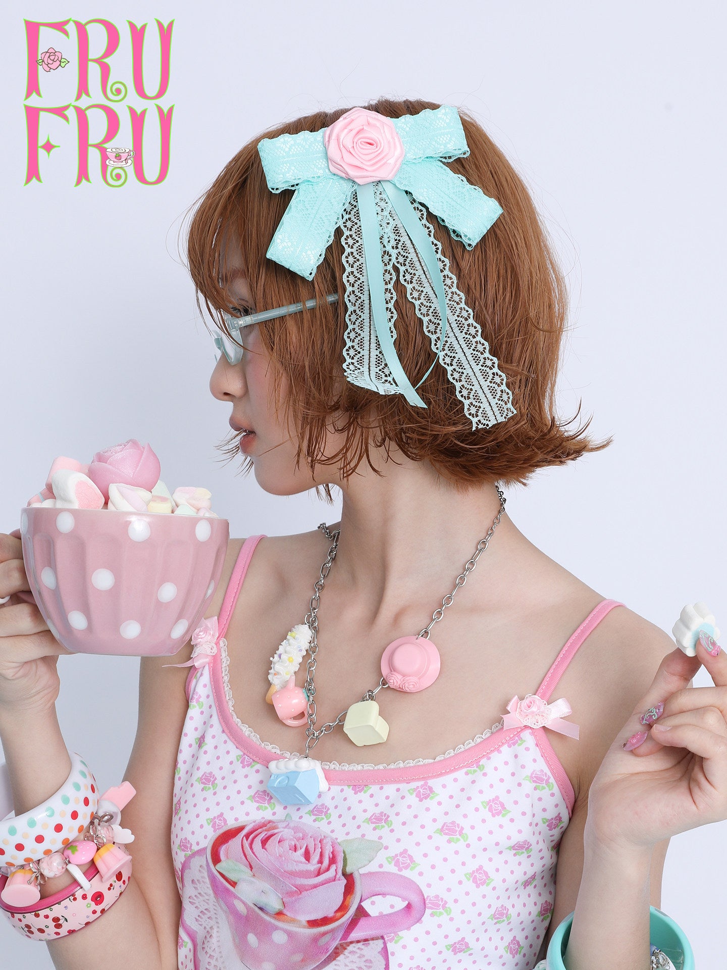 frufru - Vintage Bow Hair Clip Brooch hair clip frufru