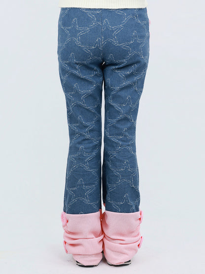 NIHONKIDS - Star Patch Flare Jeans pants NIHON KIDS