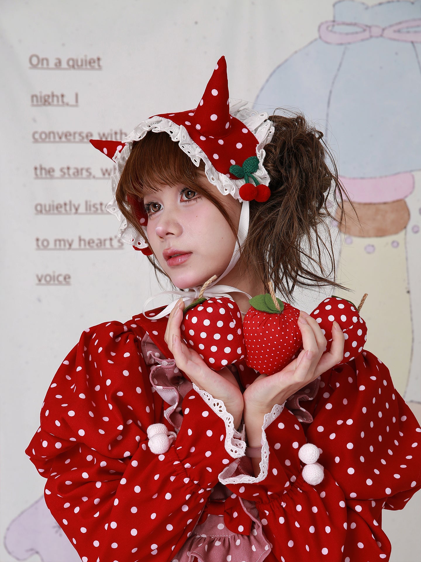 SOS MEME CLUB - Kawaii Red Polka Dot Demon Headband headband SOS MEME CLUB