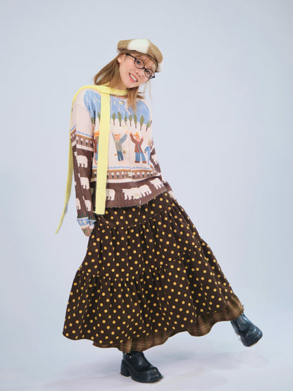 MeowMeow Bug - Kawaii Cat Farm Knit Cardigan