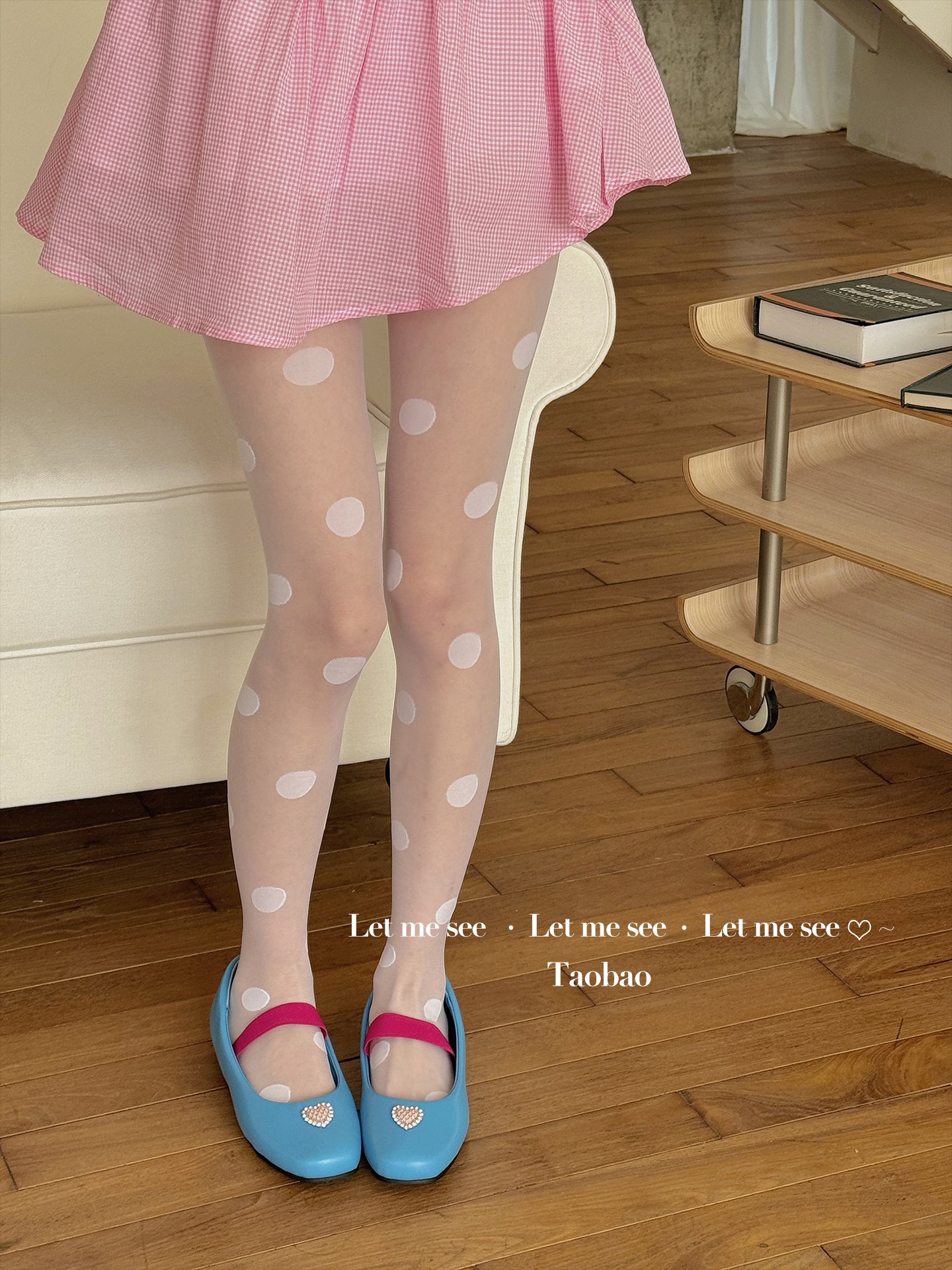 LET ME SEE - Kawaii Polka Dot Ballet Tights tights let me see