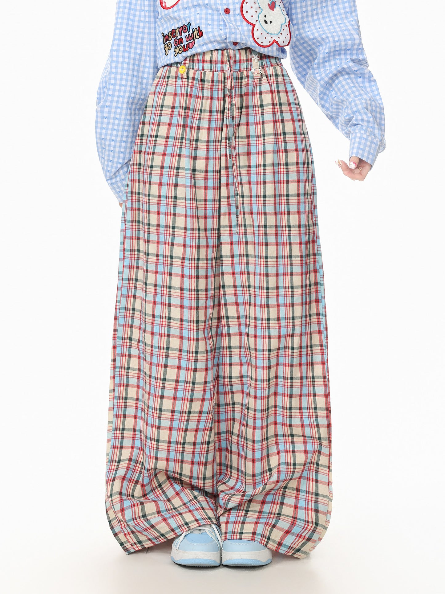 Languid Park - Plaid Straight Leg Pants