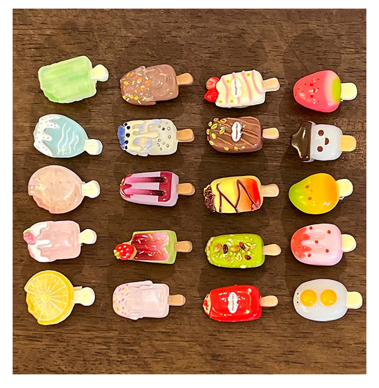 Ice Cream Cartoon Hair Clips hair clip none