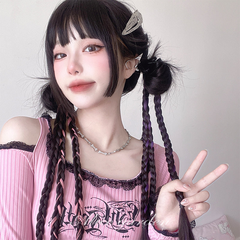Y2K Boxer Braids Wig – Pre-Braided Ponytail wig Alice Garden