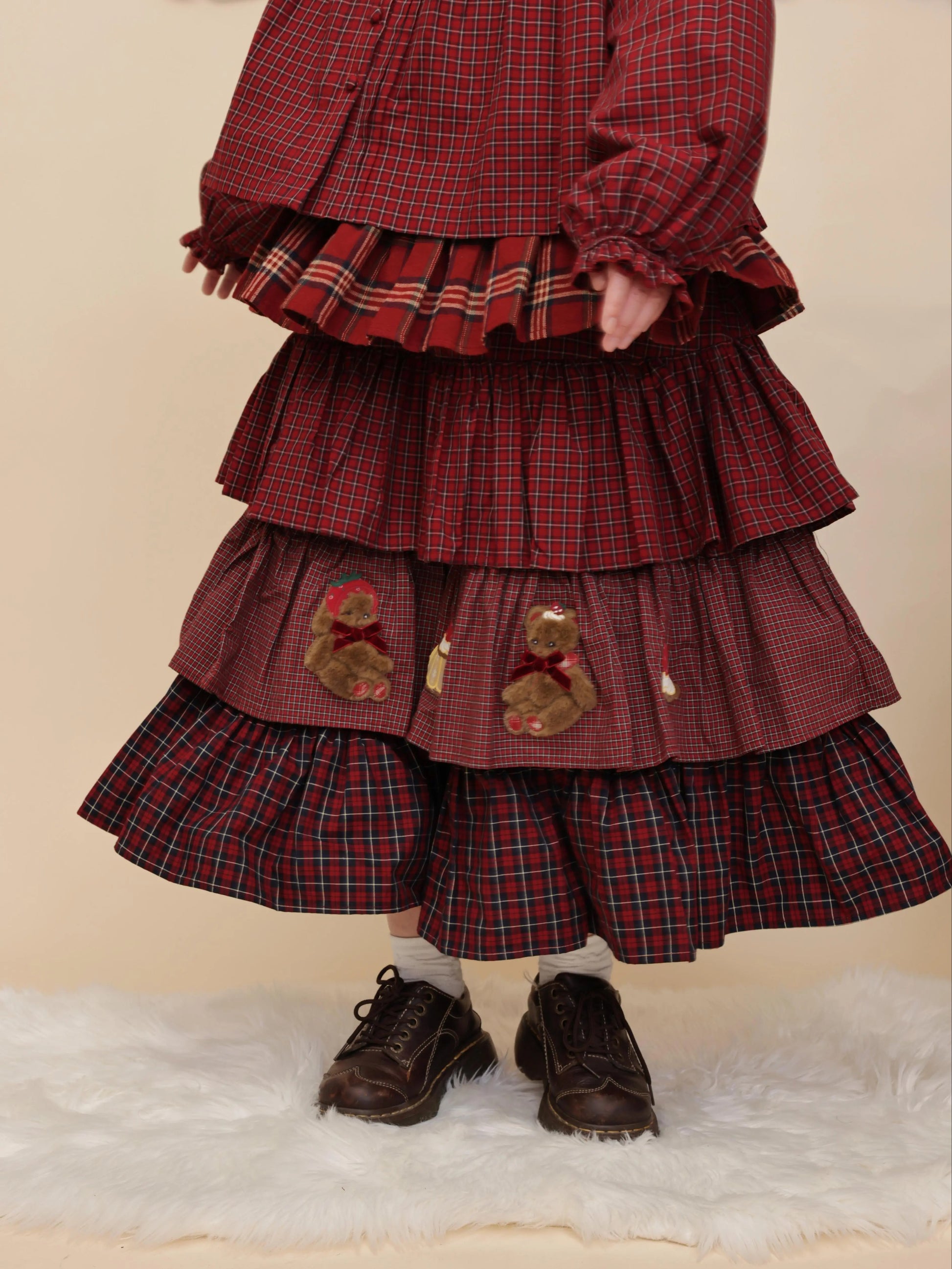 SemenCoicis - Kawaii Skirt Ruffle Tiered Cake Skirt skirt SemenCoicis