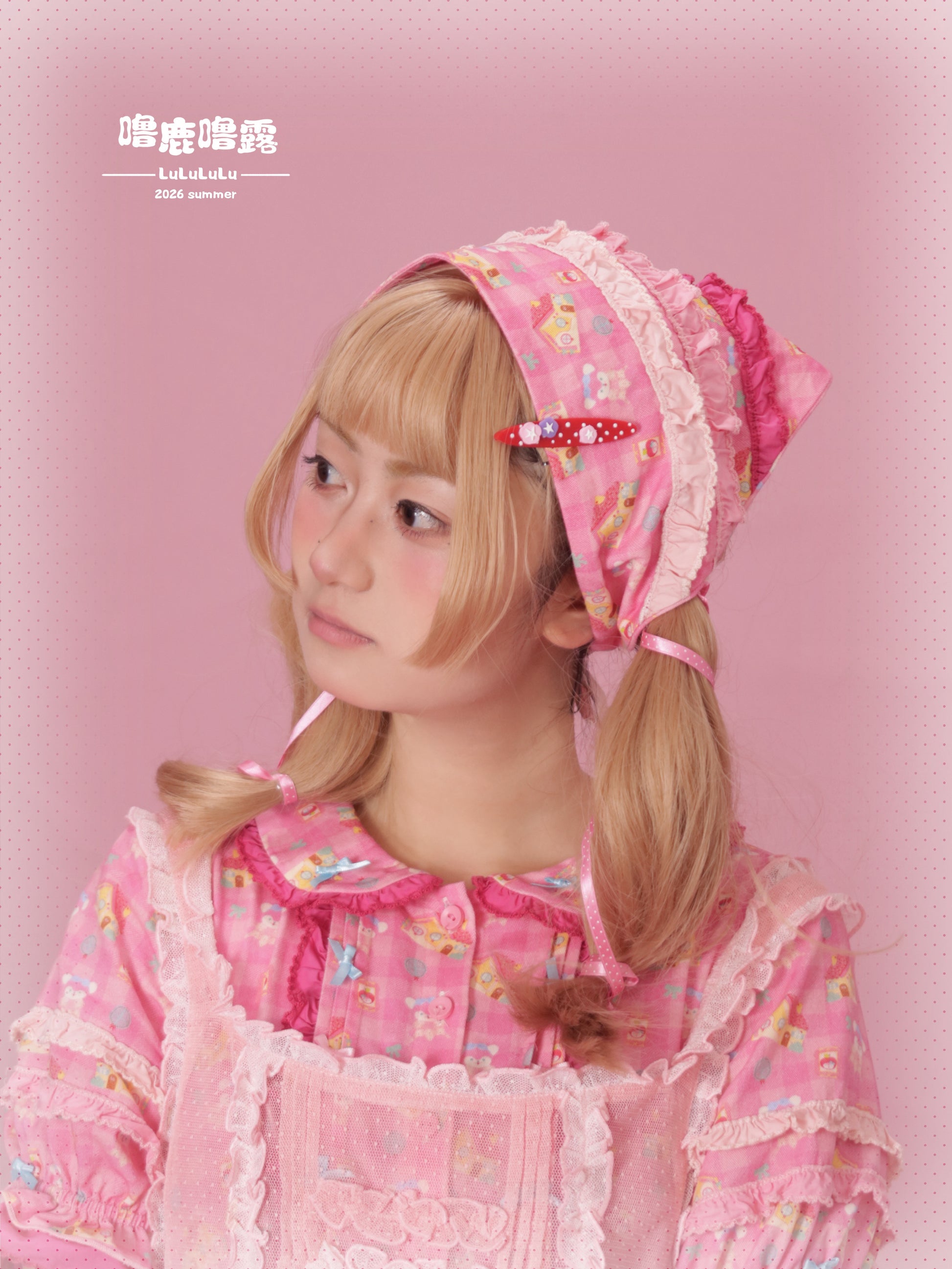 LULULULU - Fairy Tale Print Triangle Lolita Headscarf Kerchief LULULULU
