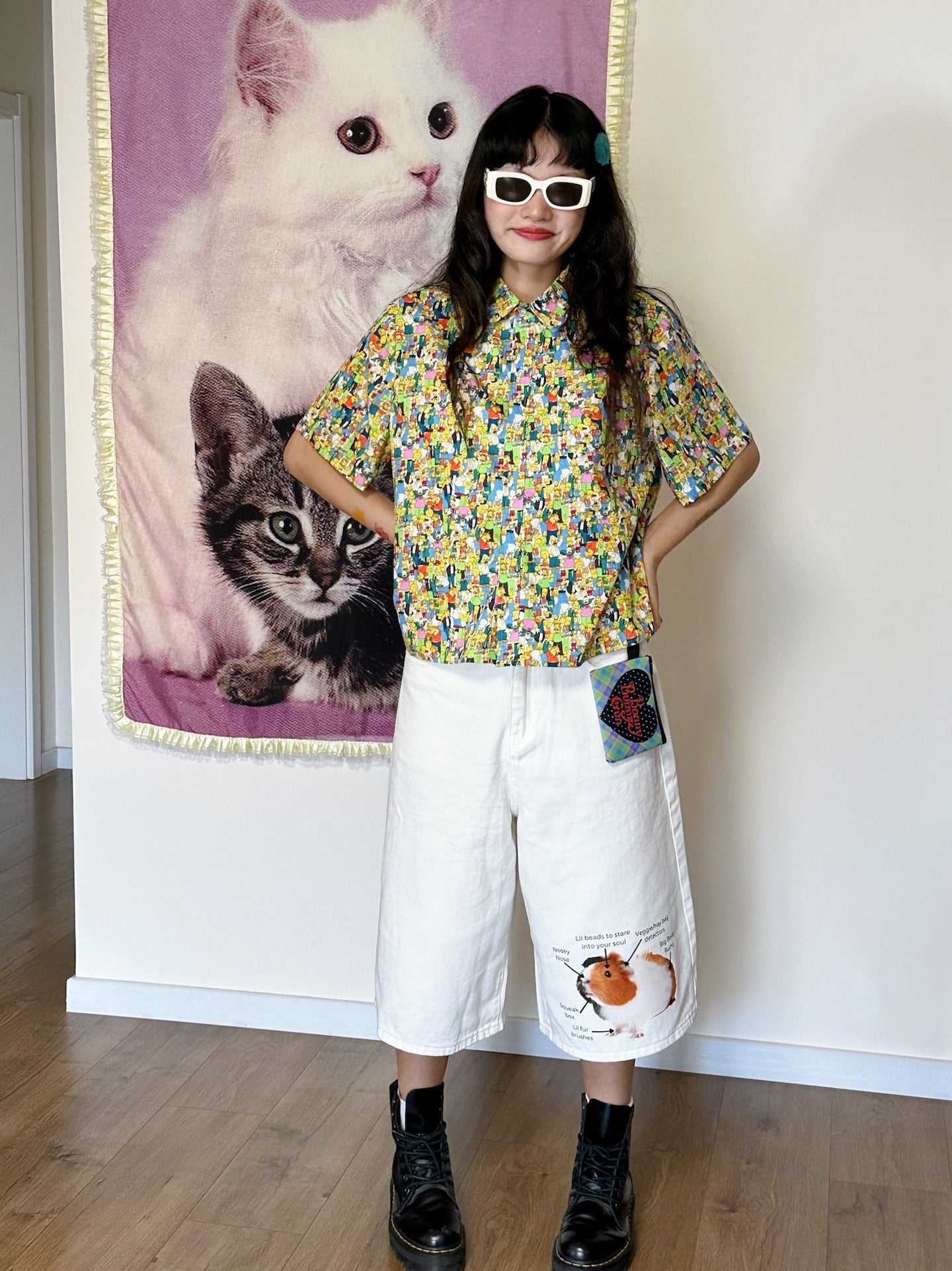 Kawaii Summer Shirt – Cartoon Print Loose Fit shirt bunnybunnygun