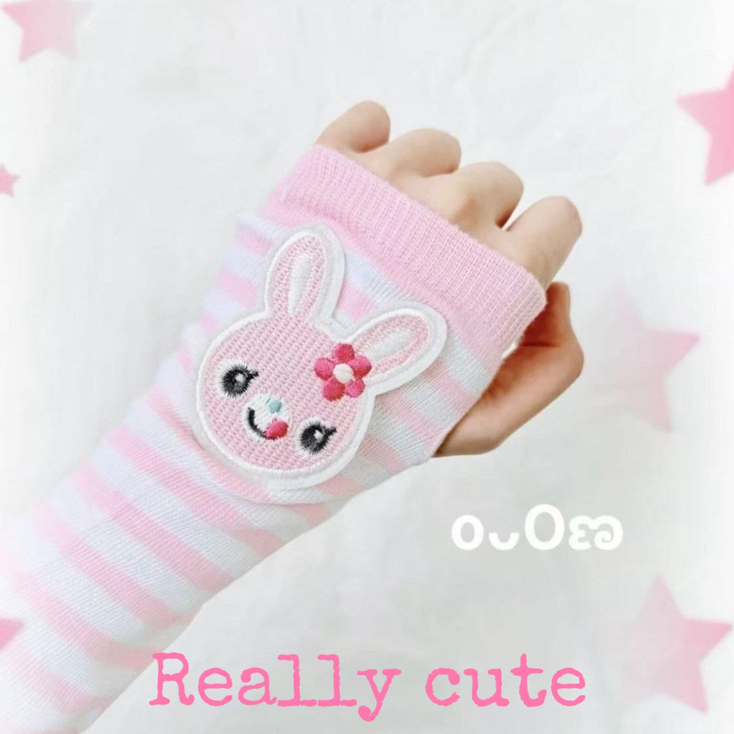 Subculture Bunny Fingerless Sun Sleeves sleeves really cute