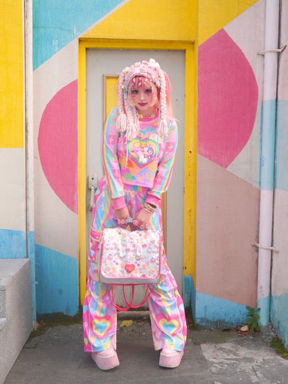 Dream Bubble - Pastel Heart Streetwear Lounge Set set Dream Bubble