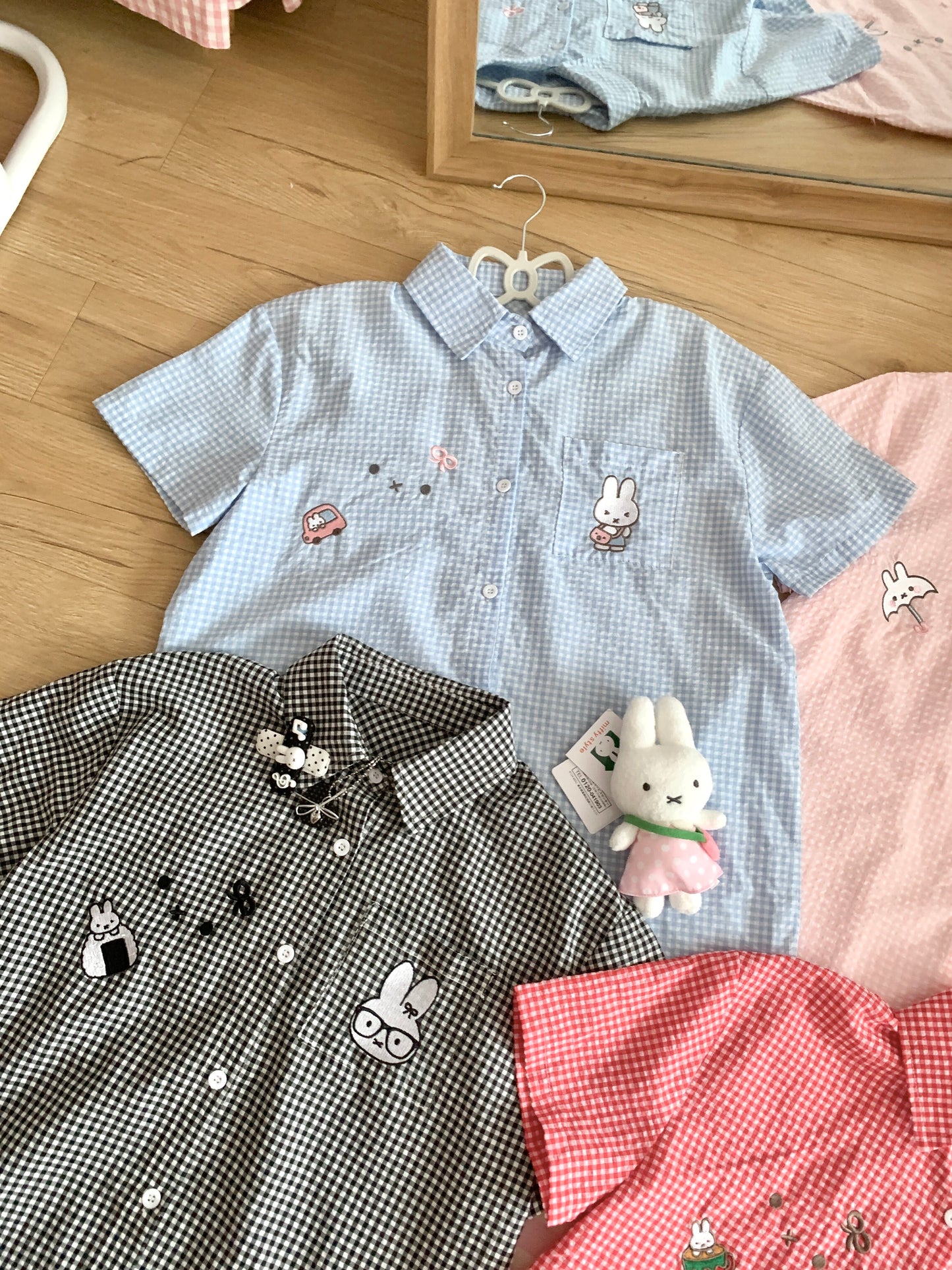 Blurred Bear - Plaid Bunny Shirt shirt Blurred Bear