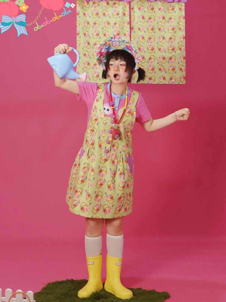 Kawaii Suspender Dress – Fruit Basket Print dress LULULULU