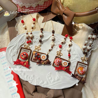 Bear Doll - Dessert Beaded Necklace necklace Bear Doll