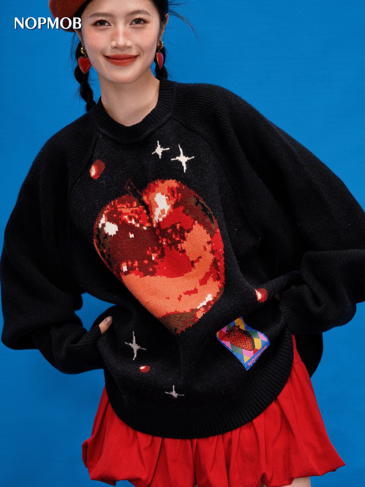 NOPMOB - Unique Star Apple Knit Sweater sweater NOPMOB