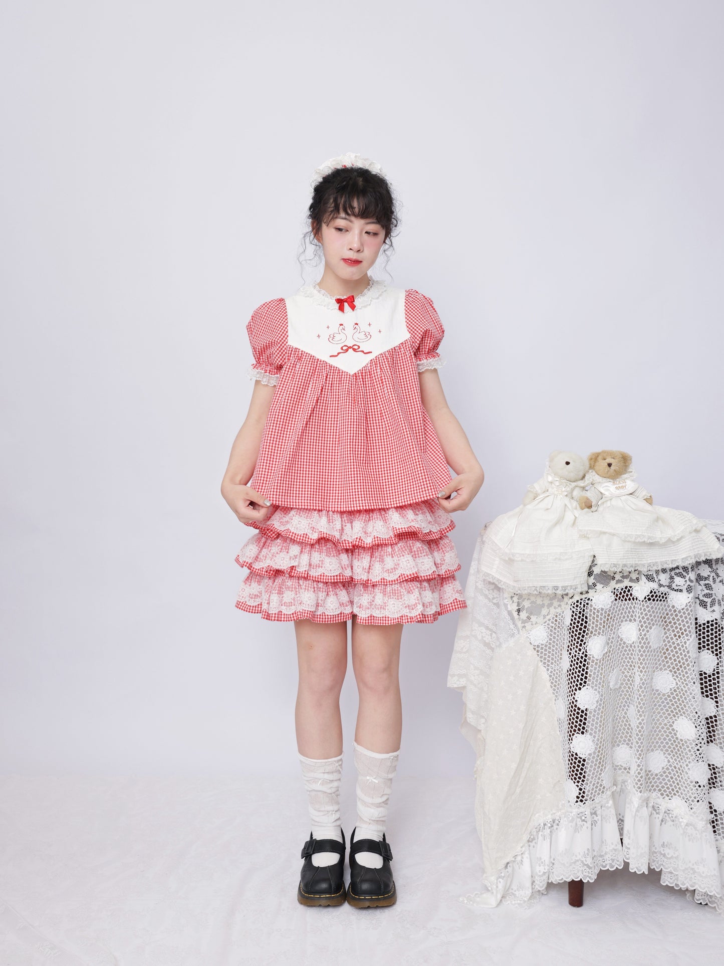 SemenCoicis - Swan Embroidered Doll Set set SemenCoicis