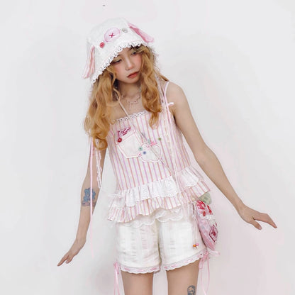 Disorder - Kawaii Lace Ear Headscarf Hat hat Disorder