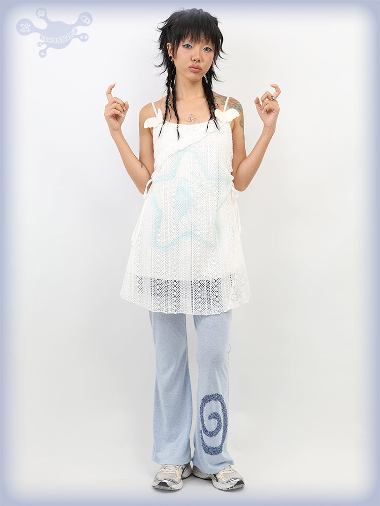 NIHONKIDS - Y2K Fairy Cat Star Angel Cami Dress dress NIHON KIDS