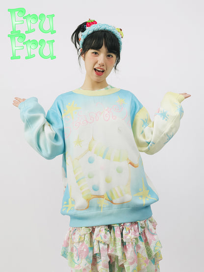 frufru Reversible Cardigan | Cute Print Knit Cardigan cardigan frufru