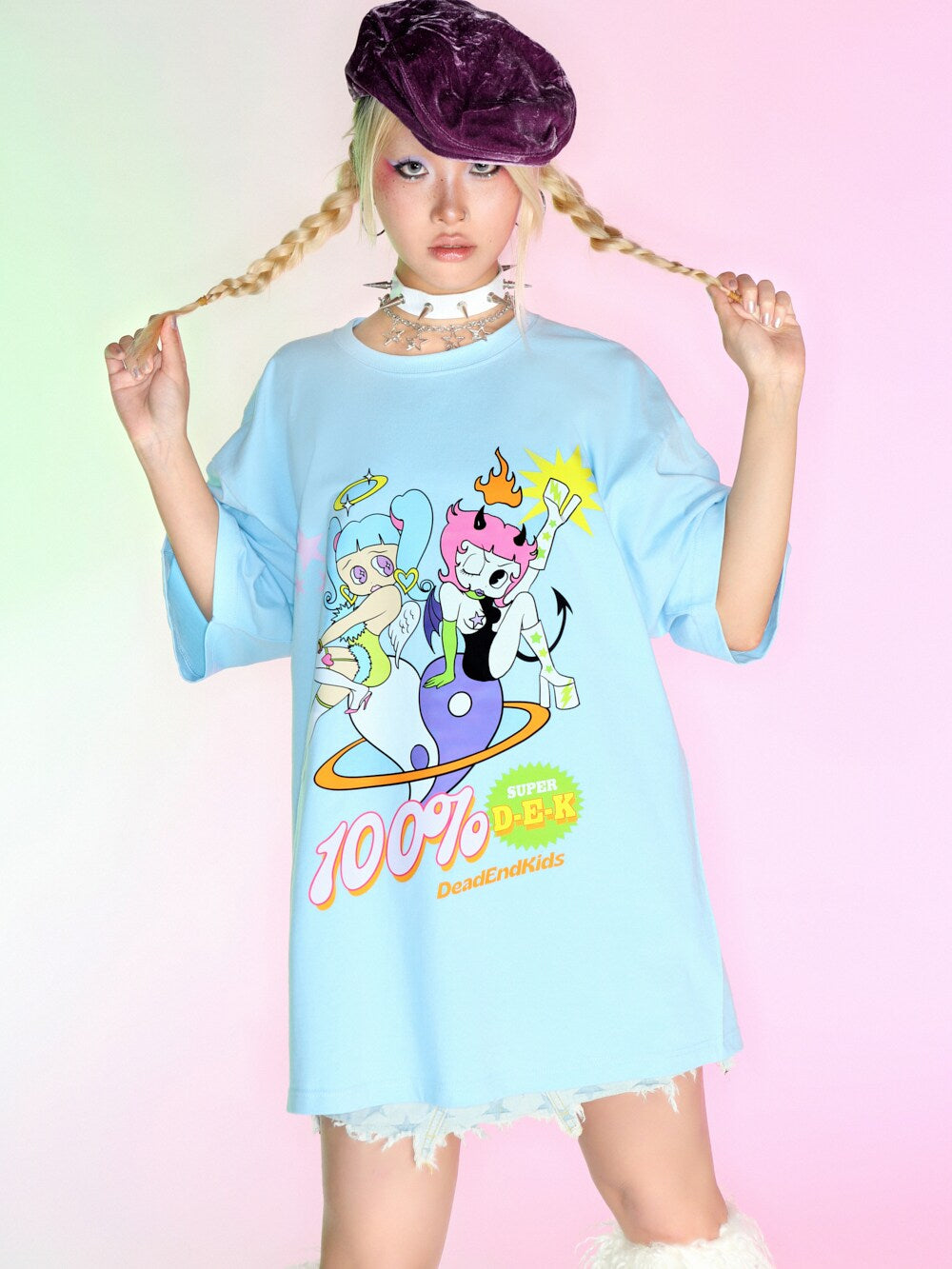 DeadEndKids - Cartoon Print Oversized Tee tee DeadEndKids