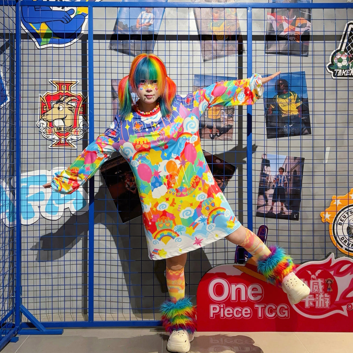 Rainbow Universe RUX - Rainbow Decora Puff Sleeve Dress set Rainbow Universe RUX