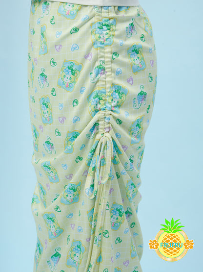 Frufru Cartoon Print Sun Protection Skirt | Kawaii Harajuku Half Skirt skirt frufru