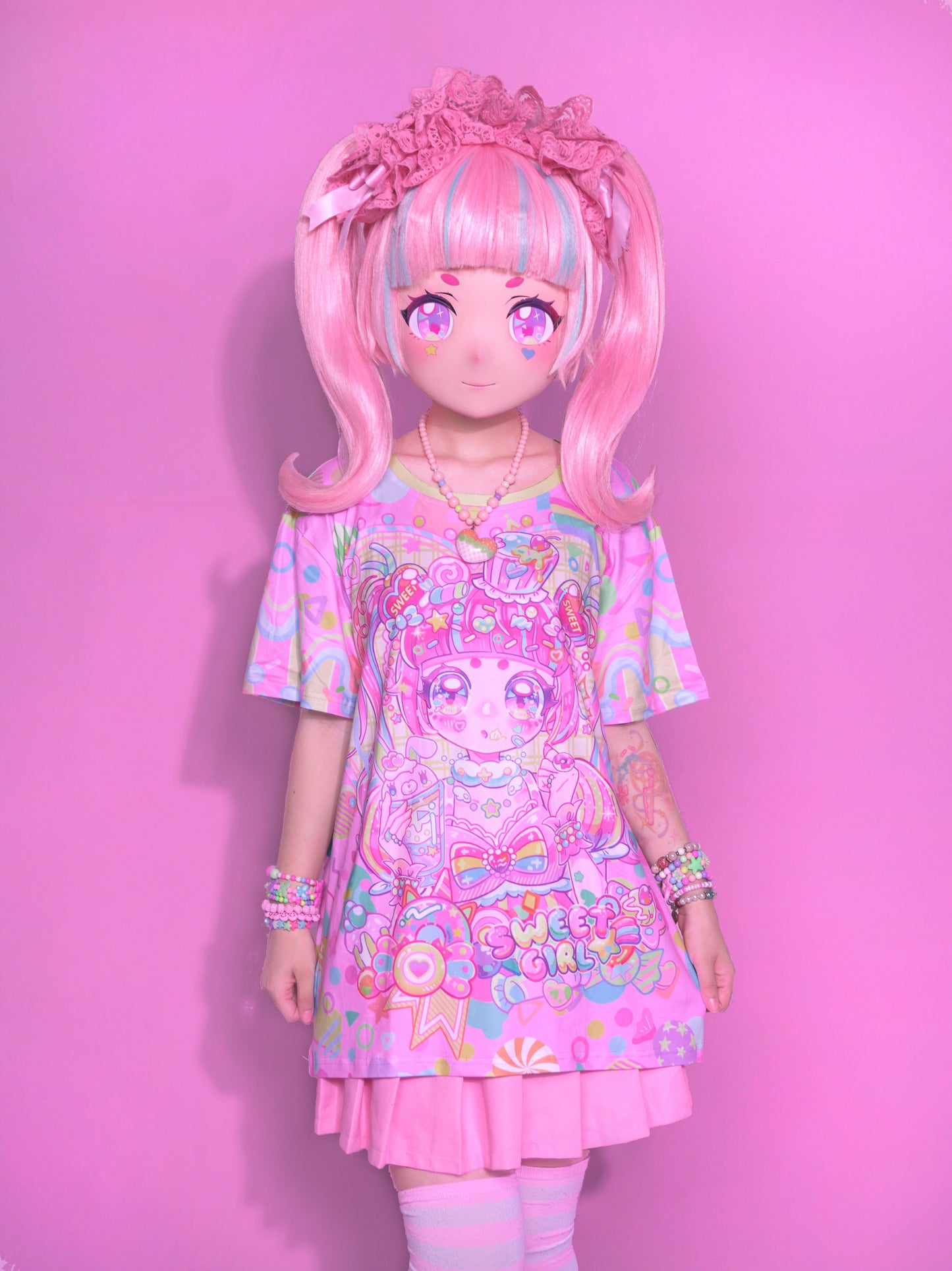 Dream Bubble - Decora Kei T-shirt Pink Candy Girl T-shirt shirt Dream Bubble