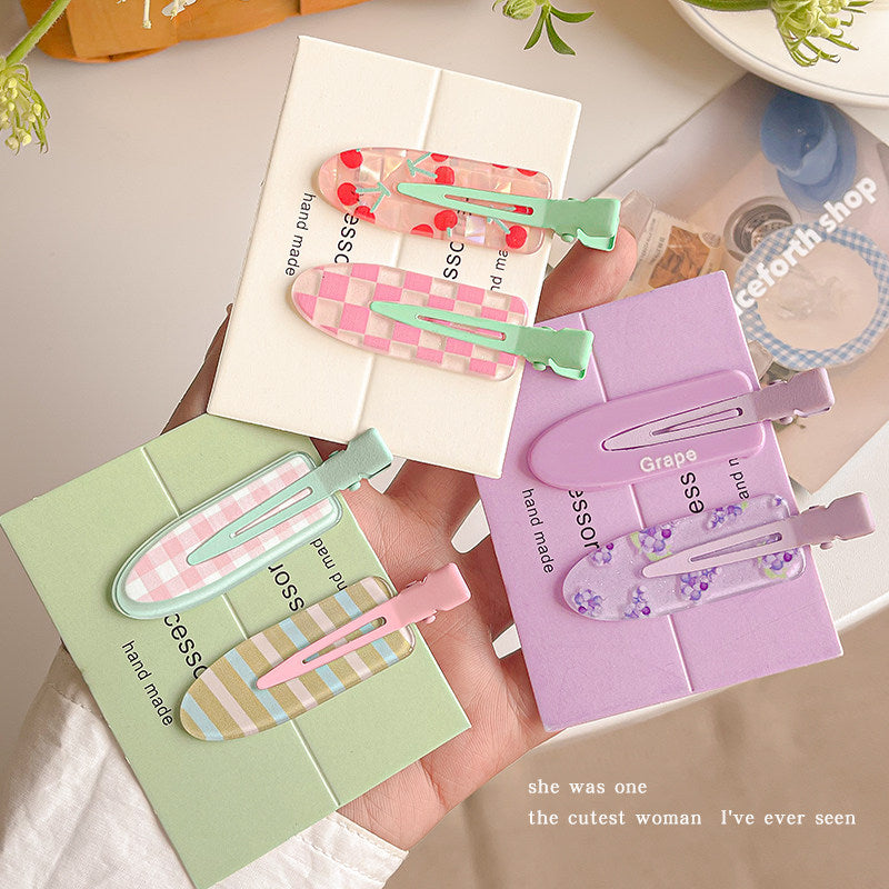 Cute Juice Acrylic Hair Clips hair clip none