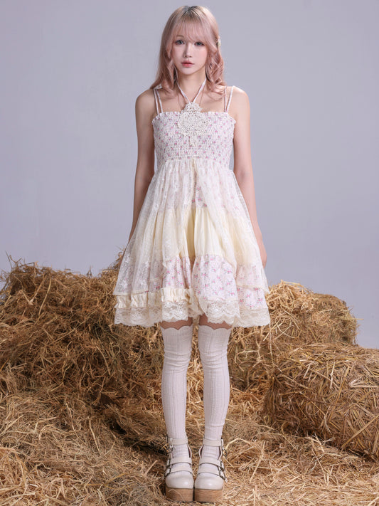 Rose Island - Mori Floral Tiered JSK Dress dress Rose island