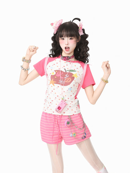 Languid Park - Star Print Sweet Tee shirt Languid Park