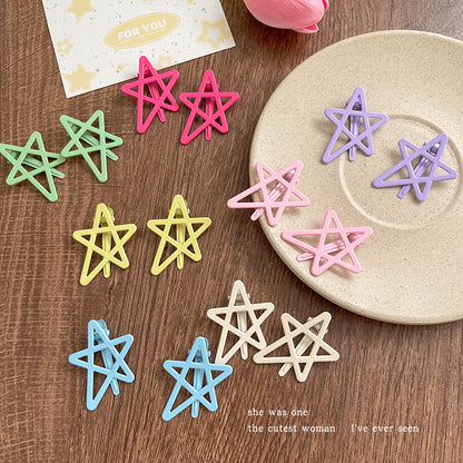 DuoFeiMao - Decora Kei Colorful Star Hair Clip hair clip duofeimao