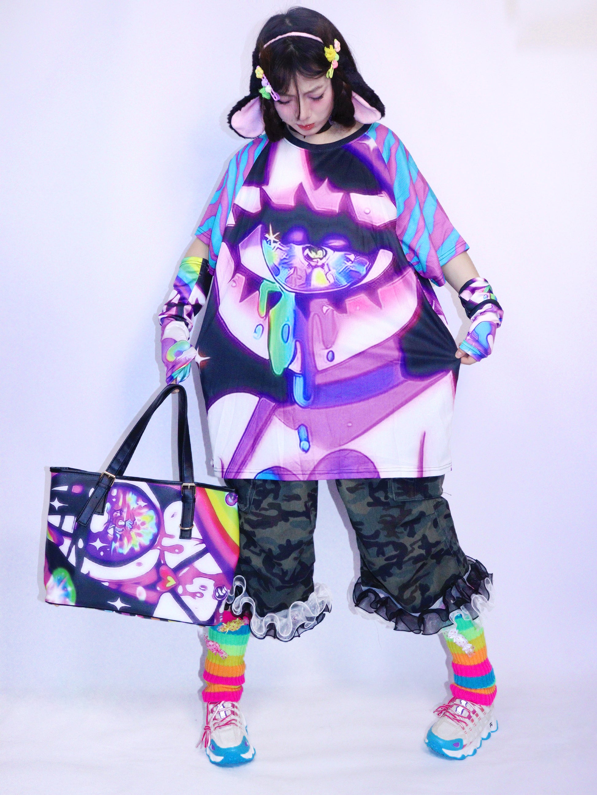 LEERROO - Decora Kei Y2K Spicy Loose T-Shirt shirt Leerroo