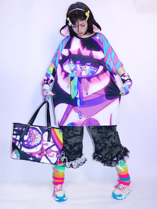 LEERROO - Decora Kei Y2K Spicy Loose T-Shirt shirt Leerroo