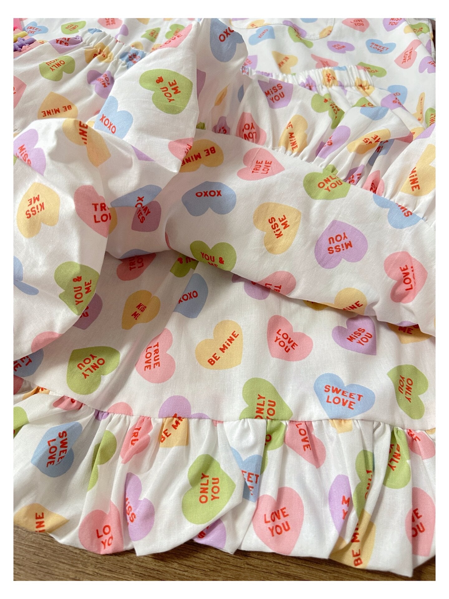bunnybunnygun - Heart Print Bubble Skirt skirt bunnybunnygun