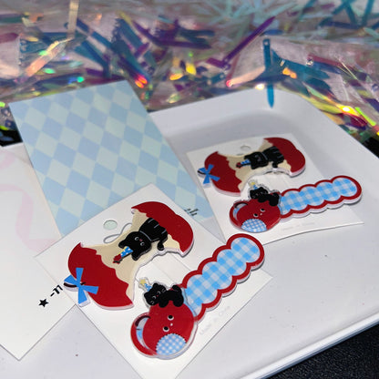 Strangelab - Y2K Hair Clip Cat Bug Apple Acrylic Clips hair clip strangelab