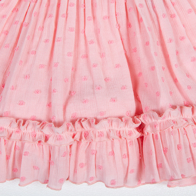 DADANAKO - Pink Polka Dot Pinafore Dress dress DADANAKO