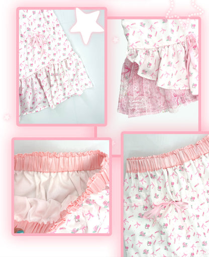 shishihshop Shiny Rose Skirt | Elastic Ballet Midi Skirt | Adjustable Drawstring Skirt