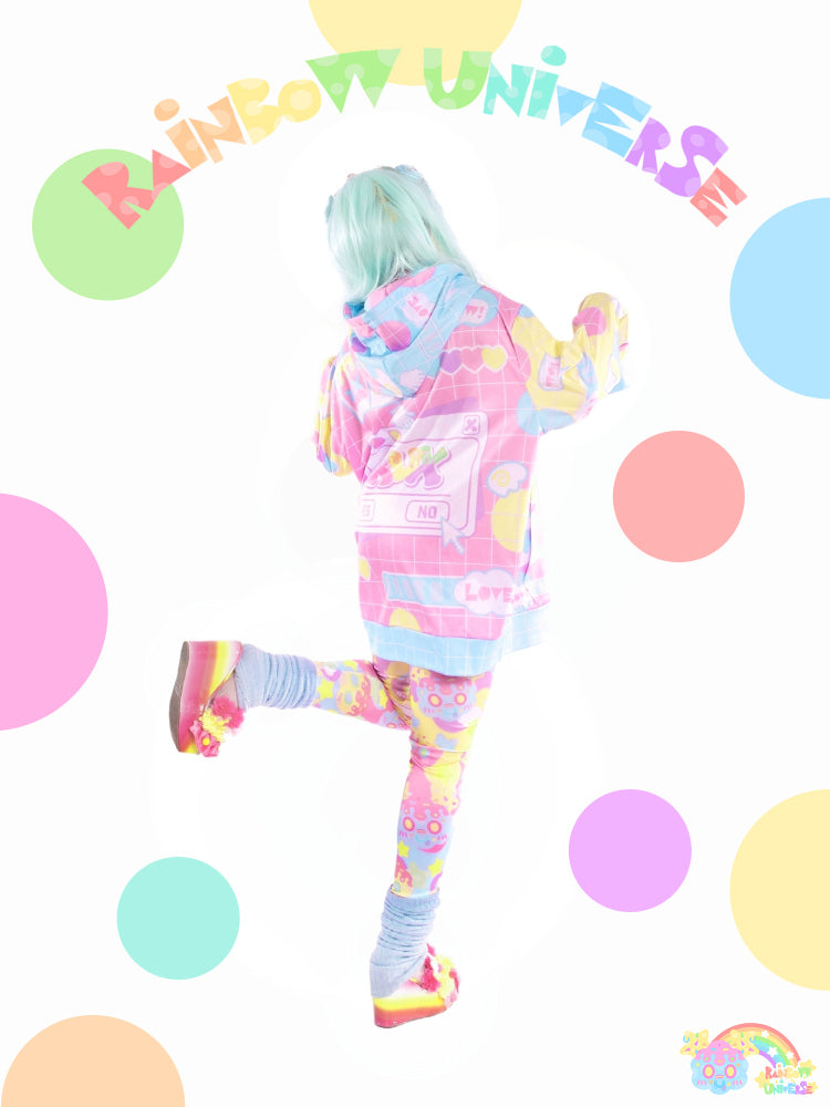 Rainbow Universe RUX – Decora Kei Pastel Macaron Leggings pants Rainbow Universe RUX