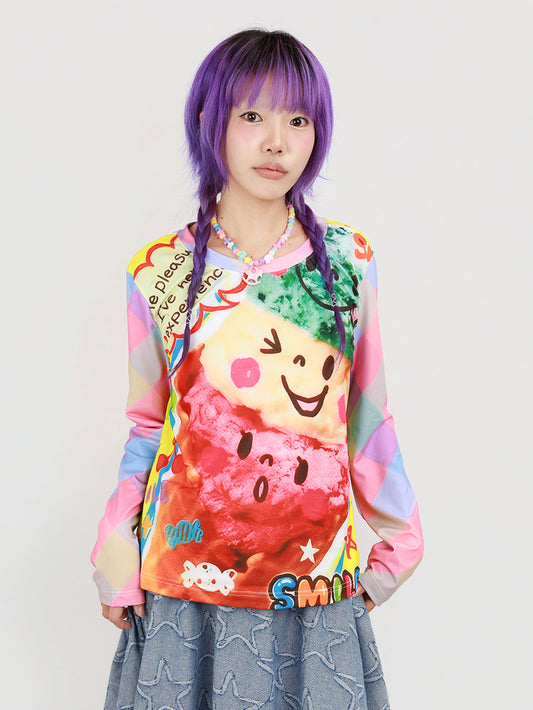 Nihon Kids - Kawaii 90s Ice Cream Top shirt NIHON KIDS
