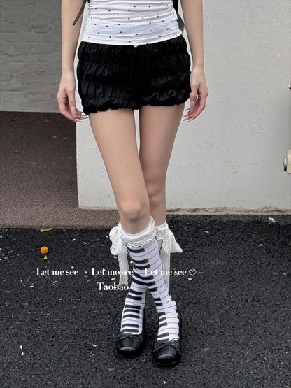 LET ME SEE - Polka Note Lace Socks socks let me see