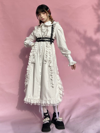 ShiChang Punk Sweet Cool Belt | Harajuku Adjustable PU Leather Waist Chain belt ShiChang