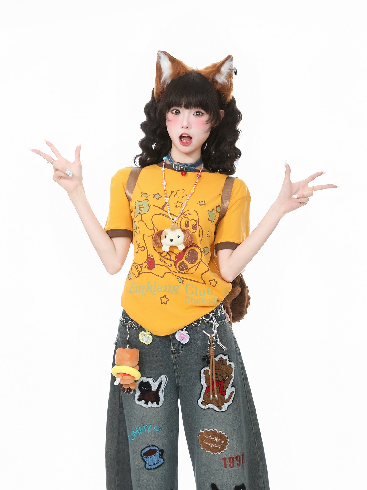 Languid Park - Star Print Slim Tee tshirt Languid Park