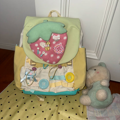 Hottie - Strawberry Plush Doll Backpack backpack Hottie