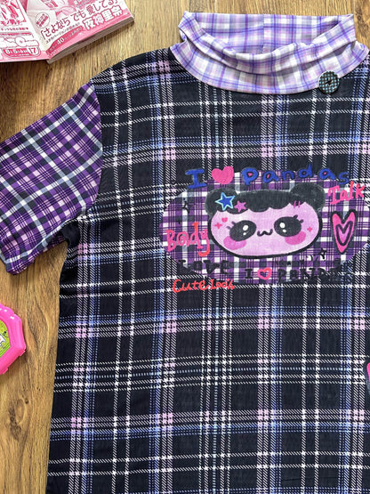 BodyTalk - Y2K Panda Mesh Short Sleeve Top tshirt bodytalk