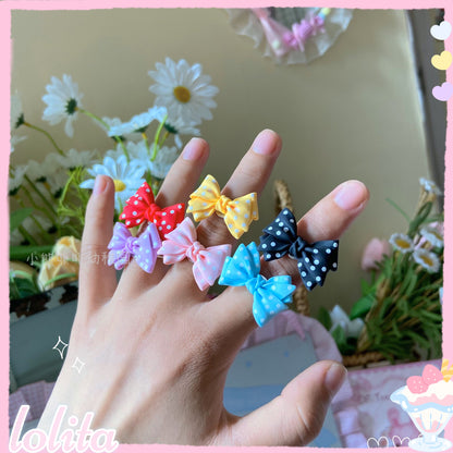 Bear Doll - Decora Kei Bow Ring ring Bear Doll